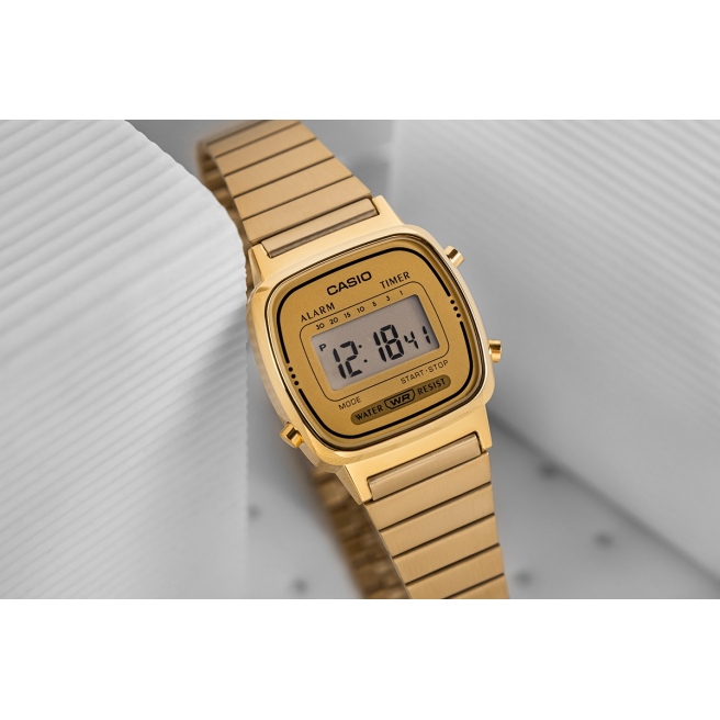 Mały Zegarek damski Złoty CASIO Vintage LA670WGA-9DF