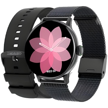 OUTLET - Smartwatch Damski Giewont GW330-3 Czarny + Czarna Bransoleta