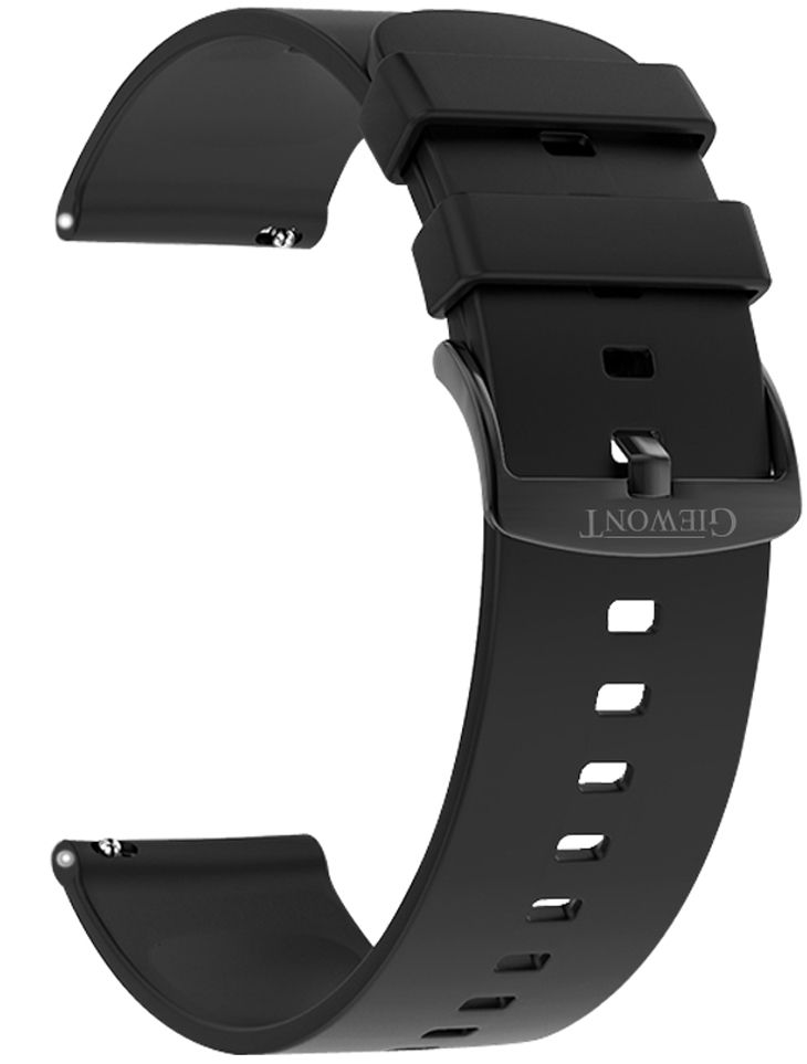 Pasek do Smartwatch Giewont GW330 Silikonowy CZARNY GWP330-3