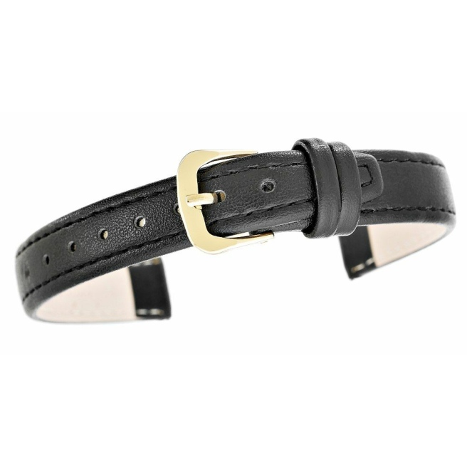 Pasek do zegarka CLASSIC - skóra 14 mm 4999-14XXL-1Z Czarny