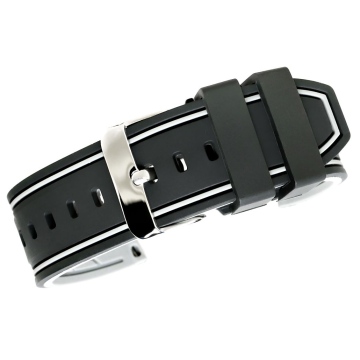 Pasek silikonowy CZARNO-SZARY U14-24-9