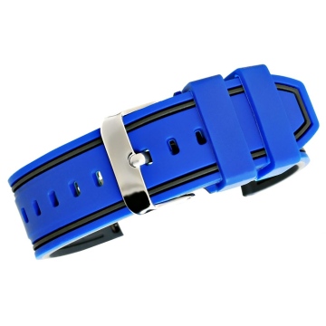 Pasek silikonowy GRANATOWO-CZARNY U14-24-11