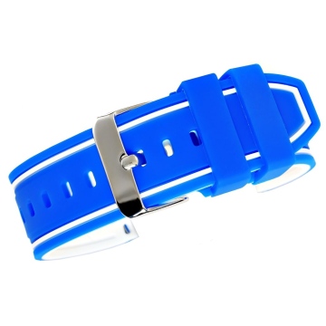 Pasek silikonowy NIEBIESKO-BIAŁY U14-24-10