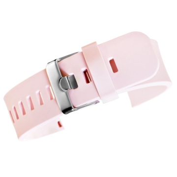 Pasek silikonowy RÓŻOWO-SREBRNY U15-20-11