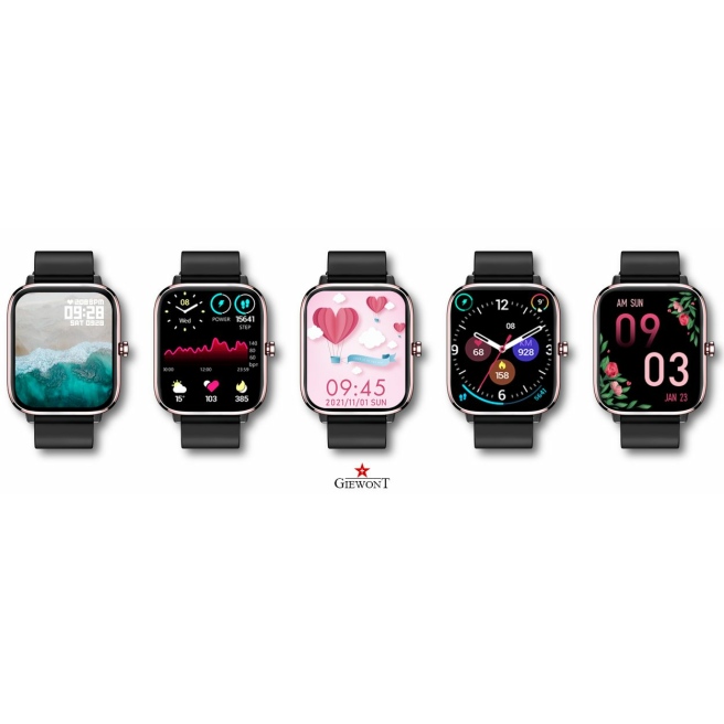 Smartwatch Giewont GW230-3 Różowe Złoto-Czarny