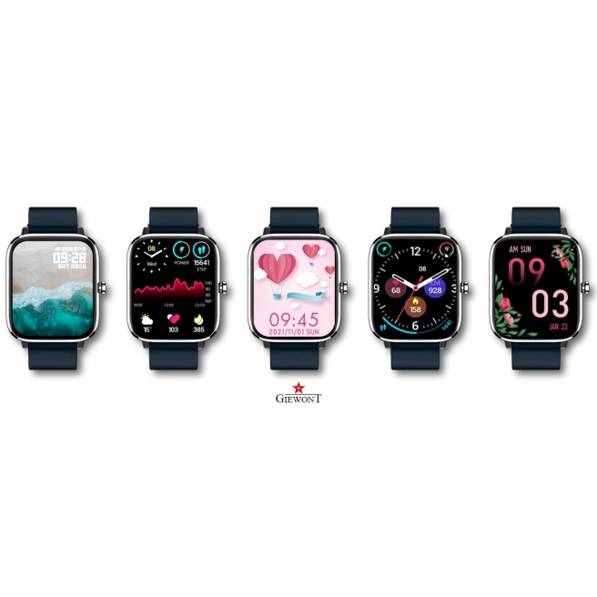 Smartwatch Giewont GW230-4 Srebrno-Niebieski