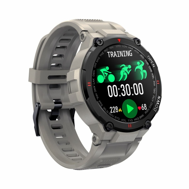 Smartwatch Męski Giewont GW430-2 Szary - Mikrofon i głośnik