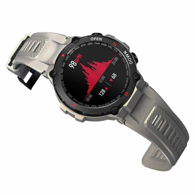 Smartwatch Męski Giewont GW430-2 Szary - Mikrofon i głośnik
