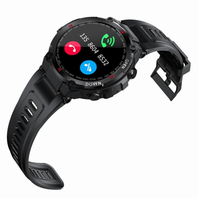 Sportowy Smartwatch Męski Gravity GT7-1 CZARNY