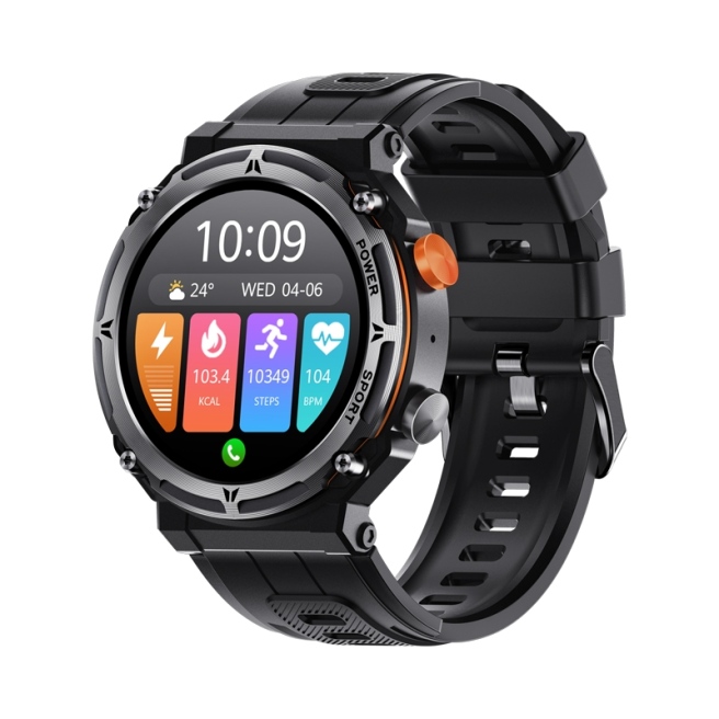 Smartwatch Veltori VT120-1 Czarny Pasek Silikonowy