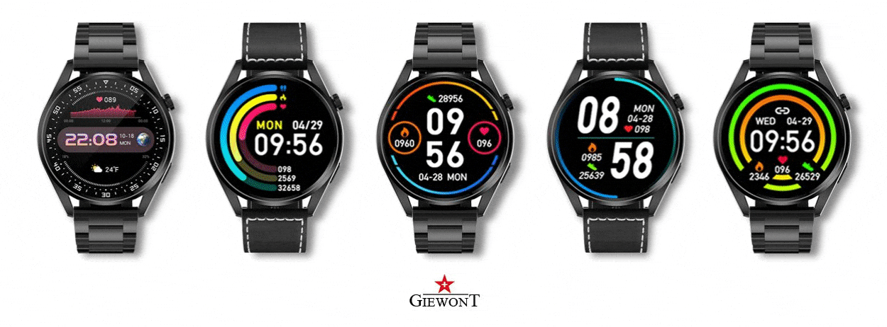 Smartwatch meski Giewont GW450 2 Motywy ekrany glownego