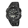 Zegarek męski Casio AQ-S800W-1BVEF na czarnym pasku, czarna tarcza