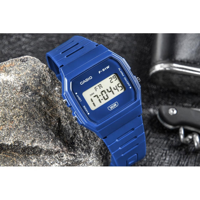 Zegarek CASIO Unisex F-91WB-2A1DF + BOX
