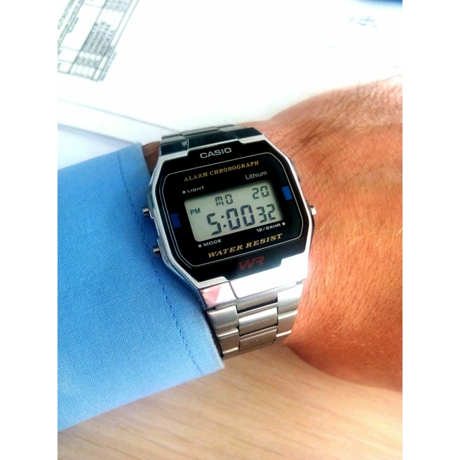 Zegarek Casio RETRO A163WA-1QES Unisex