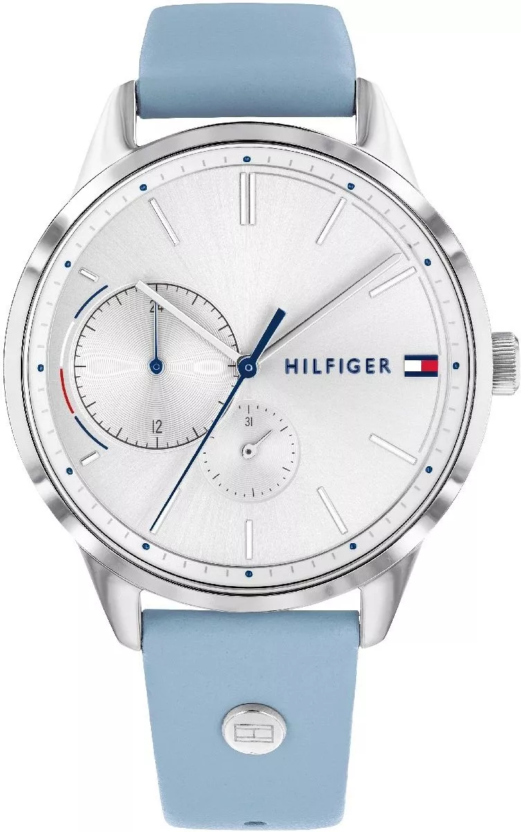 Zegarek damski Tommy Hilfiger BROOKE 1782023 na pasku niebieskim, srebrna tarcza Zegarek damski Tommy Hilfiger BROOKE 1782023 na pasku niebieskim, srebrna tarcza