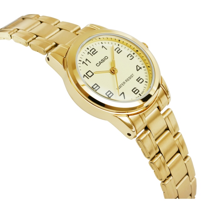 Zegarek Damski Złoty CASIO LTP-V001G-9BUDF