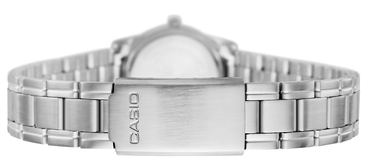 Zegarek damski Casio LTP-V001D-7BUDF na srebrnej bransolecie, srebrna tarcza - zdjęcie 5 Zegarek damski Casio LTP-V001D-7BUDF na srebrnej bransolecie, srebrna tarcza - zdjęcie 5