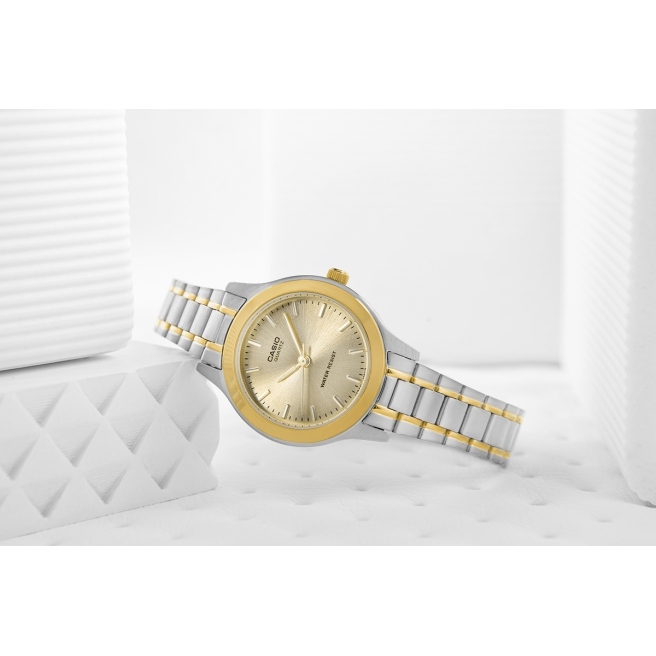 Zegarek Damski CASIO Srebrno-złoty LTP-1128G-9ARDF