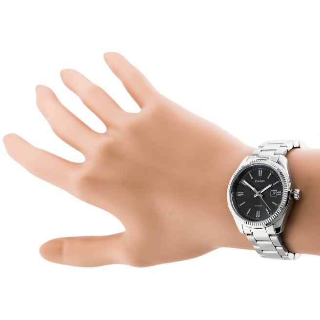 Zegarek Damski Casio LTP-1302PD-1A1VEF z czarną tarczą
