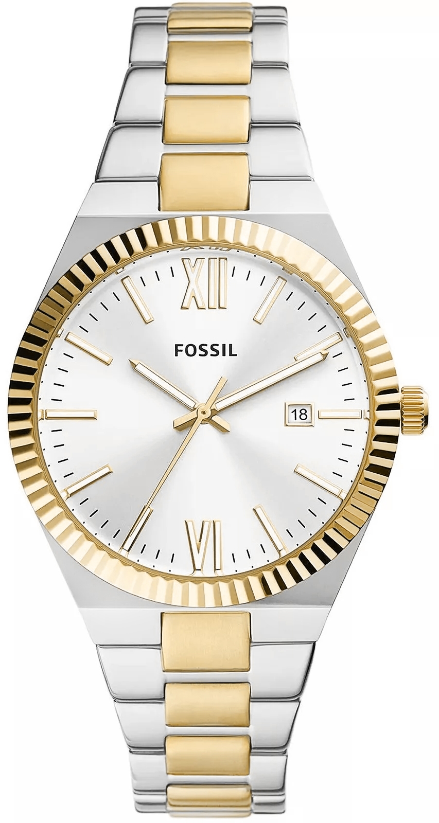 Zegarek Damski FOSSIL Srebrno-złoty Scarlette ES5259