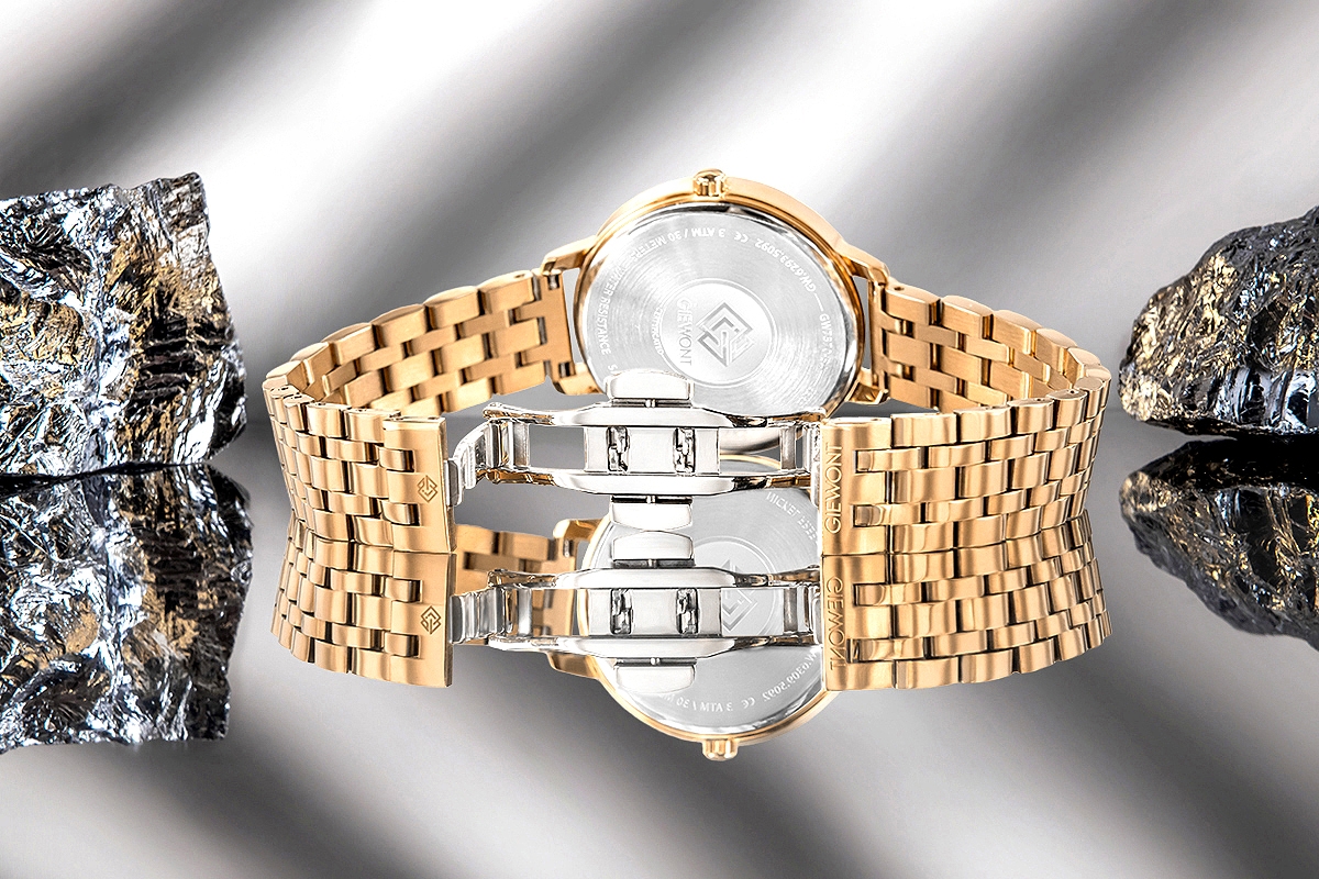 Zegarek damski Giewont Sapphire GW7370-B3 na bransolecie różowozłotej, srebrna tarcza - zdjęcie 8 Zegarek damski Giewont Sapphire GW7370-B3 na bransolecie różowozłotej, srebrna tarcza - zdjęcie 8