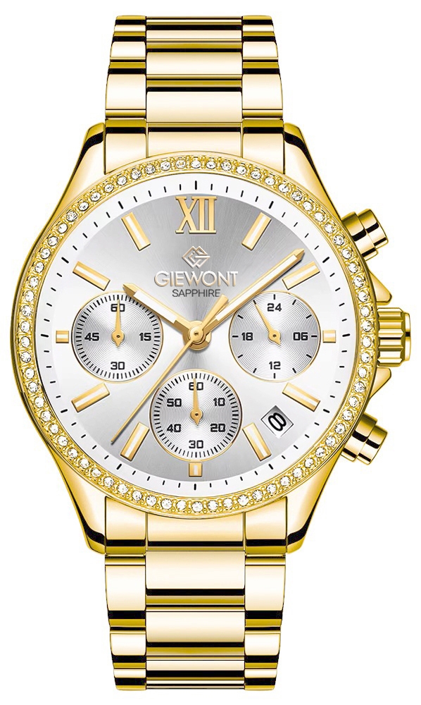 Zegarek Damski Giewont Sapphire Złoto Srebrny GW3670-B2 Zegarek Damski Giewont Sapphire Złoto Srebrny GW3670-B2