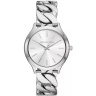 Zegarek damski Michael Kors Slim Runway MK7474 na bransolecie srebrnej, srebrna tarcza