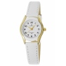 Zegarek damski G.Rossi na złotoróżowej bransolecie typu Mesh. Złotoróżowe wskazówki i indeksy (cyfry arabskie) na białej tarczy. Złotoróżowa koperta zegarka o średnicy 36 mm.