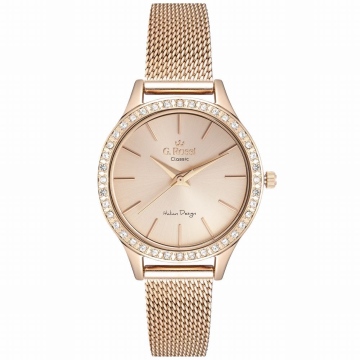 Zegarek Damski Różowe złoto Cyrkonie G.Rossi C10482B2-4D2