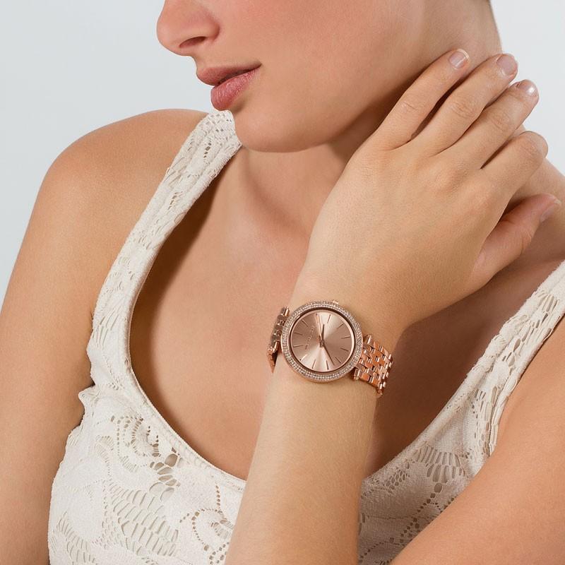 Zegarek Damski Różowe złoto Michael Kors Darci MK3192 Zegarek Damski Różowe złoto Michael Kors Darci MK3192