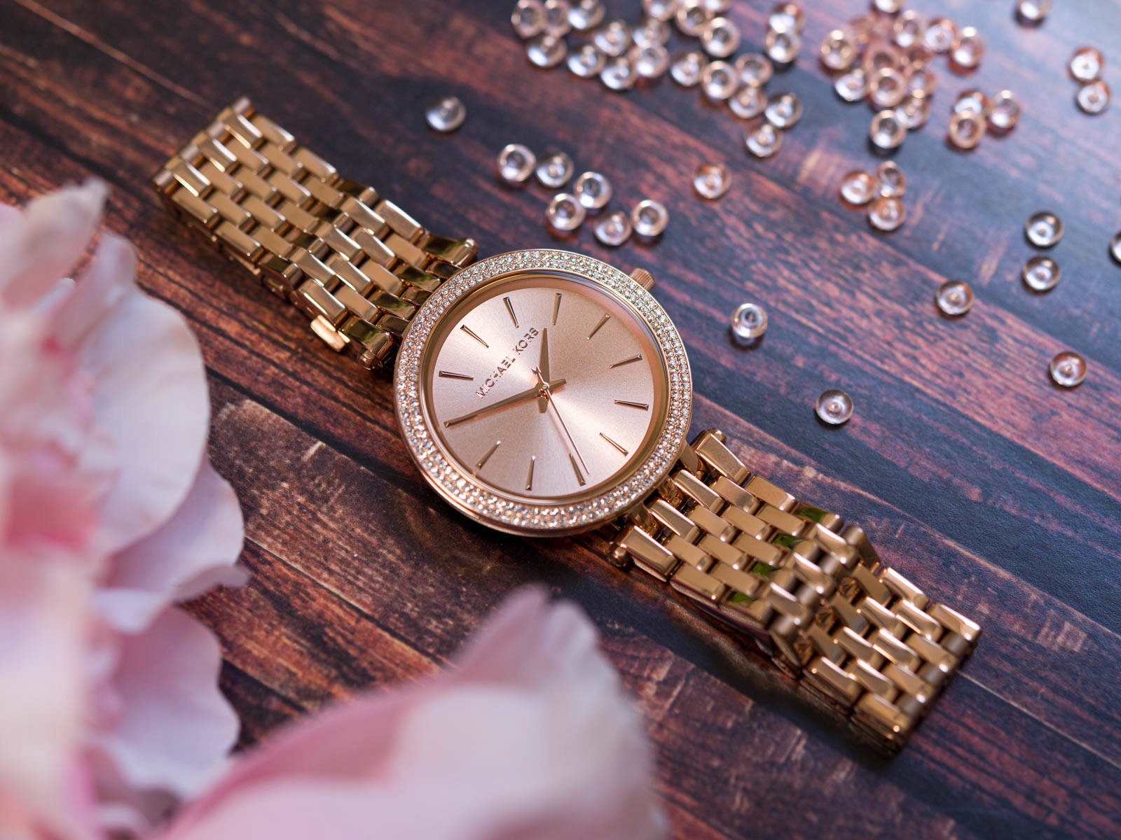 Zegarek Damski Różowe złoto Michael Kors Darci MK3192 Zegarek Damski Różowe złoto Michael Kors Darci MK3192