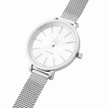 Zegarek Damski Srebrny G.Rossi C11760B-3C1