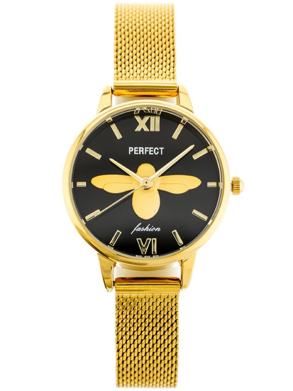 Zegarek damski Złoty z Pszczołą PERFECT S639-4