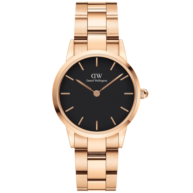 Zegarek Daniel Wellington Iconic Link DW00100212 32mm Czarna tarcza