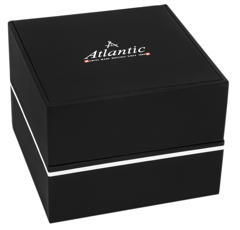 Zegarek męski Atlantic Seabase 60343.41.61 na pasku czarnym, czarna tarcza - zdjęcie 9 Zegarek męski Atlantic Seabase 60343.41.61 na pasku czarnym, czarna tarcza - zdjęcie 9