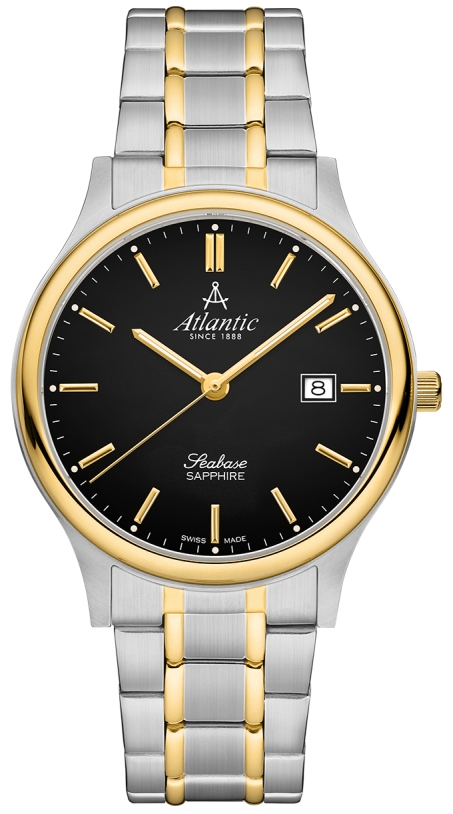 Zegarek męski Atlantic Seabase 60348.43.61 na srebrno-złotej bransolecie Zegarek męski Atlantic Seabase 60348.43.61 na srebrno-złotej bransolecie