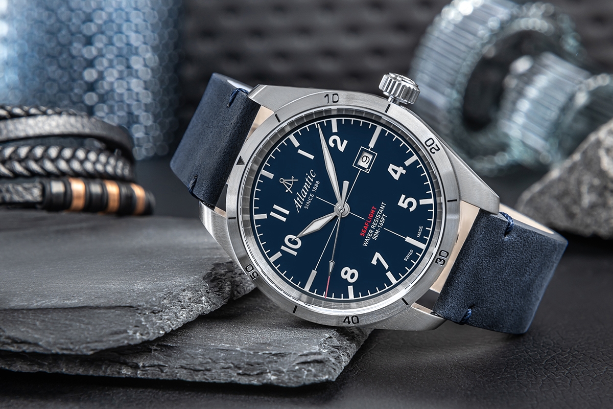 Zegarek Męski Atlantic Seaflight 70351.41.55 + BOX Zegarek Męski Atlantic Seaflight 70351.41.55 + BOX