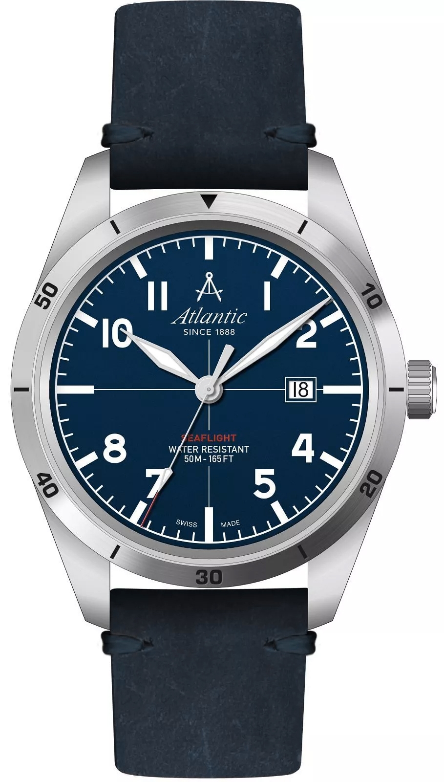 Zegarek Męski Atlantic Seaflight 70351.41.55 + BOX Zegarek Męski Atlantic Seaflight 70351.41.55 + BOX