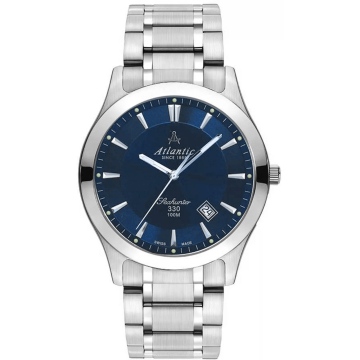 Zegarek męski Atlantic Seahunter 71365.41.51 na bransolecie srebrnej