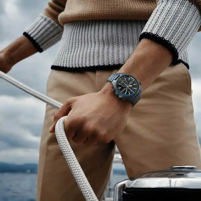 Zegarek Męski BOSS Granatowy GLOBETROTTER 1513824