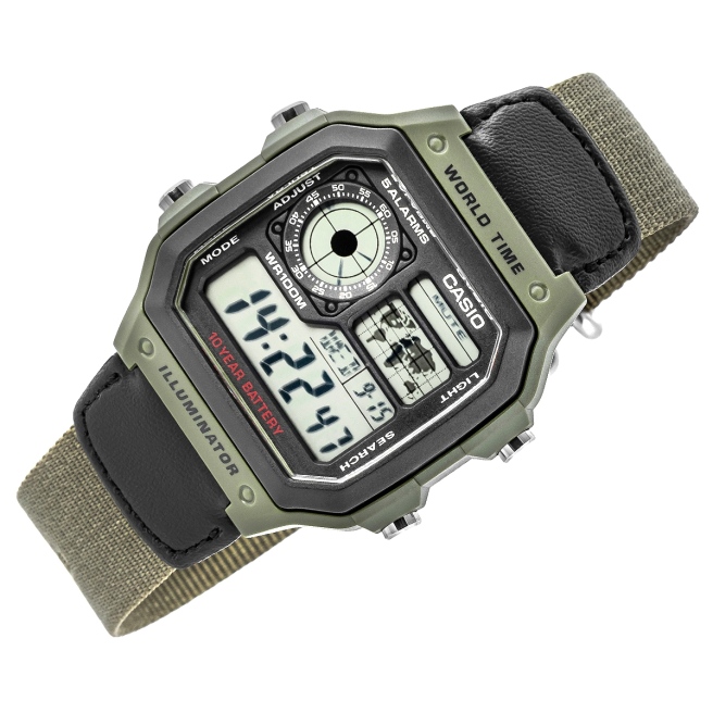 Zegarek Męski CASIO AE-1200WHB-3BVDF + BOX