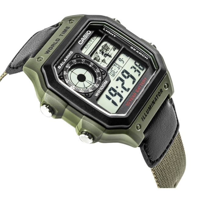 Zegarek Męski CASIO AE-1200WHB-3BVDF + BOX