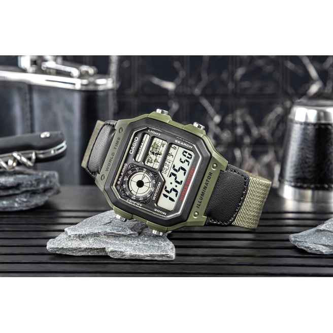 Zegarek Męski CASIO AE-1200WHB-3BVDF + BOX
