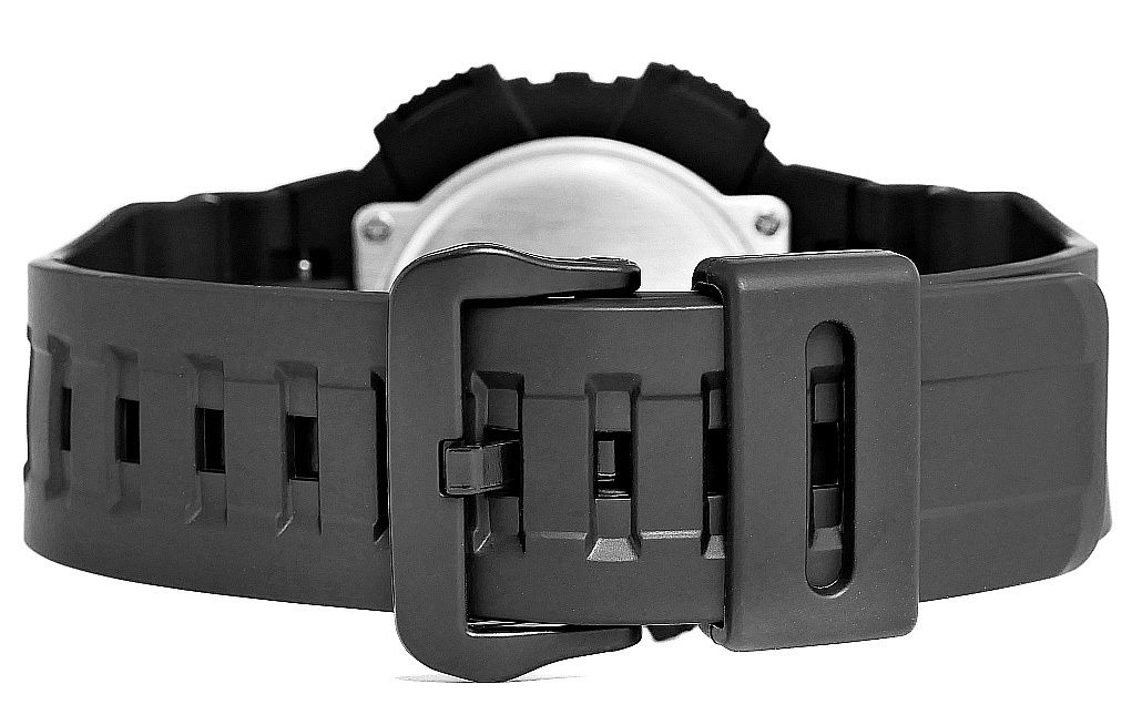 Zegarek męski Casio AQ-S810W-1A3VDF na czarnym pasku, czarna tarcza - zdjęcie 9 Zegarek męski Casio AQ-S810W-1A3VDF na czarnym pasku, czarna tarcza - zdjęcie 9