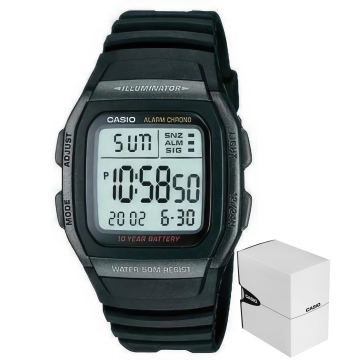 Zegarek Męski CASIO Czarny W-96H-1BVDF + BOX
