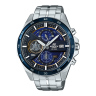 Zegarek męski Casio Edifice EFR-556DB-2AVUEF na srebrnej bransolecie, niebieska tarcza