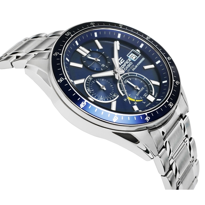 Casio Edifice EFS-S510D-2AVUEF Orologio Uomo – Multifunzione Al Quarzo, Acciaio, Quadrante Blu