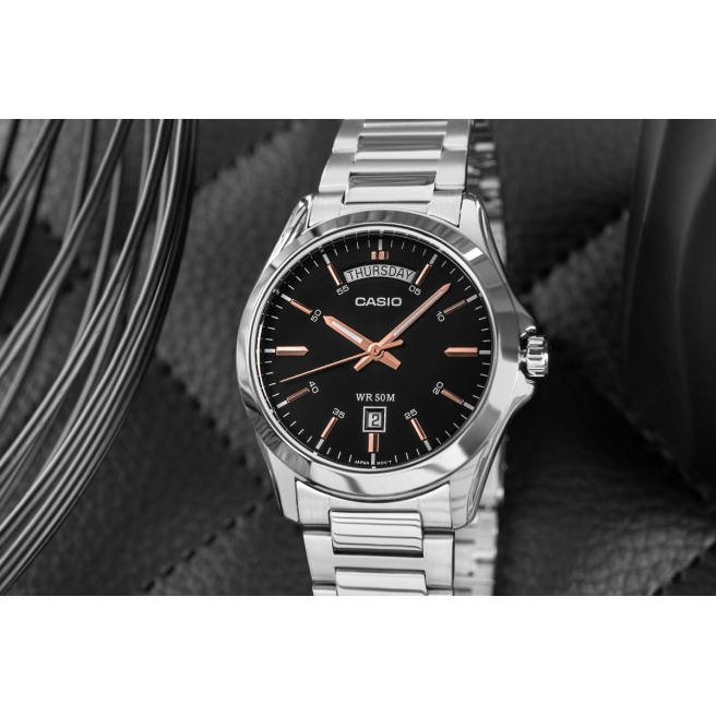Zegarek Męski CASIO MTP-1370D-1A2VDF + BOX