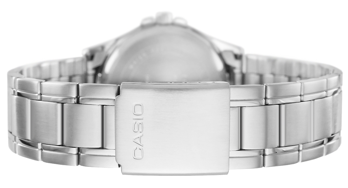 Zegarek męski Casio MTP-1381D-7AVDF na srebrnej bransolecie, srebrna tarcza - zdjęcie 5 Zegarek męski Casio MTP-1381D-7AVDF na srebrnej bransolecie, srebrna tarcza - zdjęcie 5