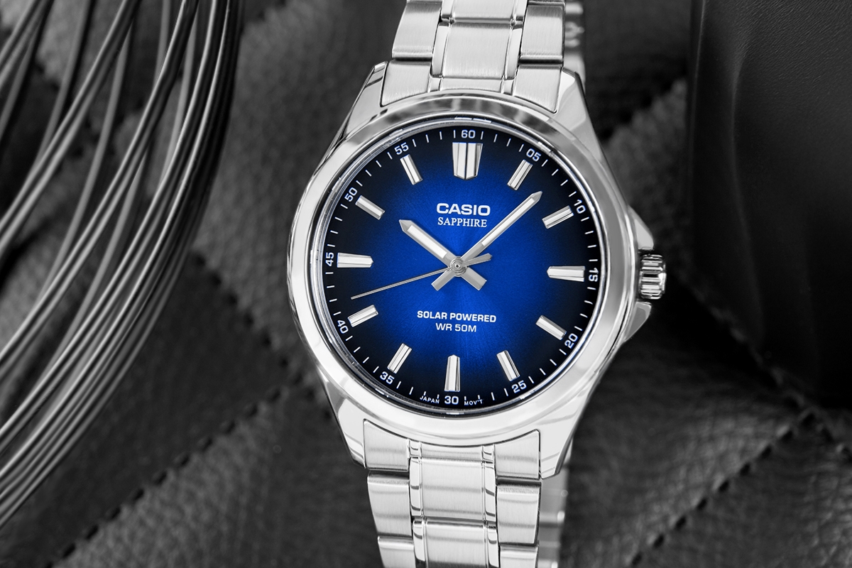 Zegarek Męski CASIO Solar MTS-RS100D-2AVDF + BOX Zegarek Męski CASIO Solar MTS-RS100D-2AVDF + BOX